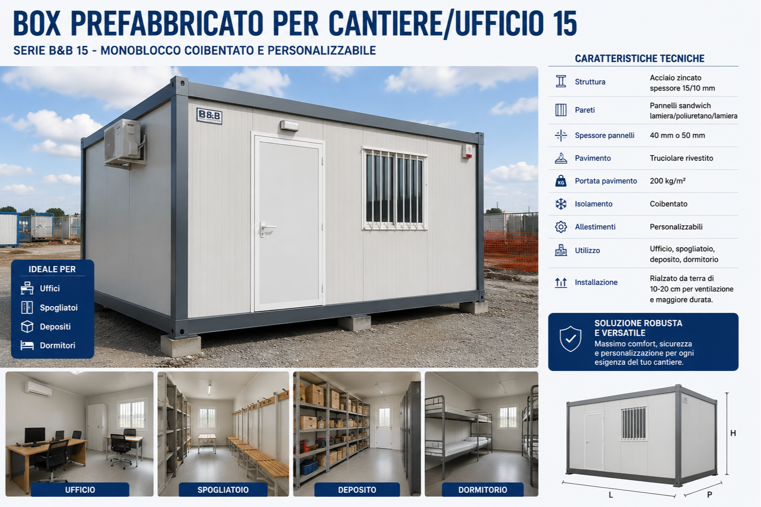 modulo prefabbricato professionale