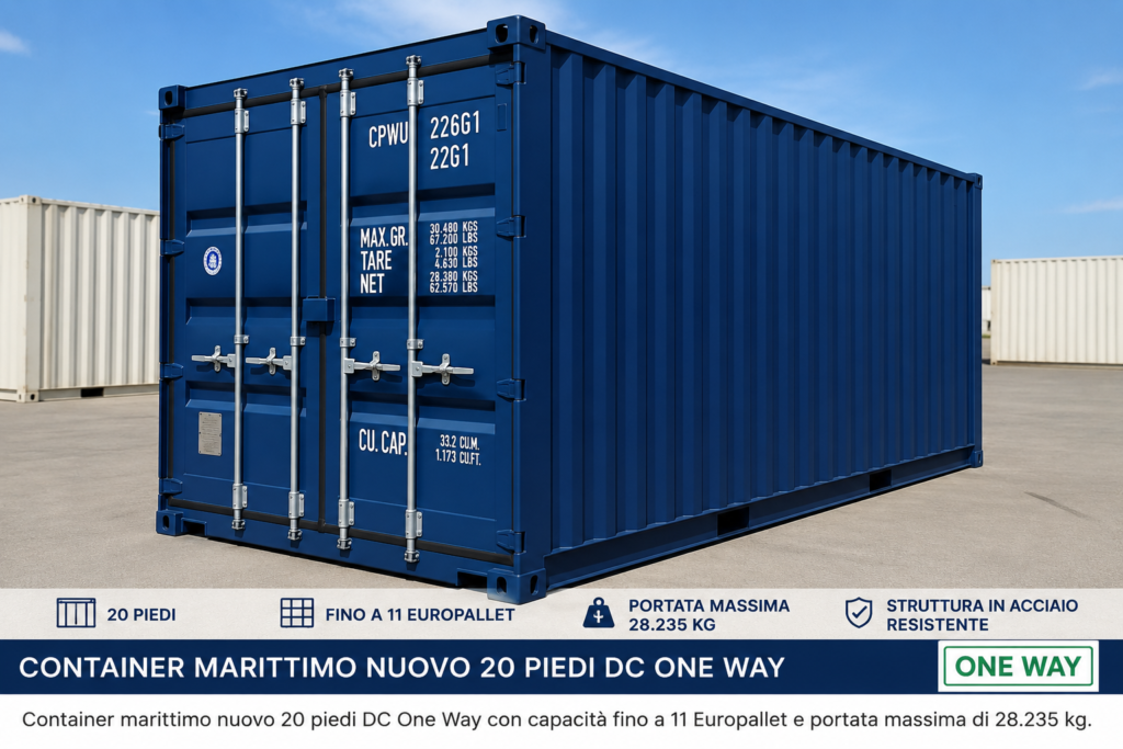 container marittimo nuovo 20 piedi