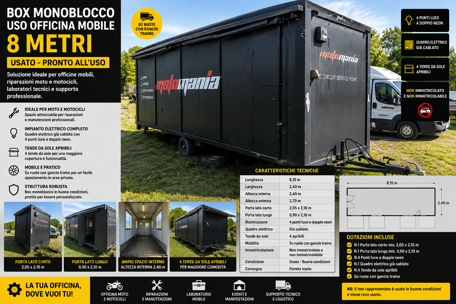 laboratorio mobile professionale 