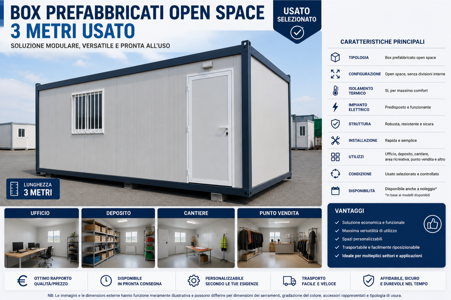 prefabbricato modulare usato