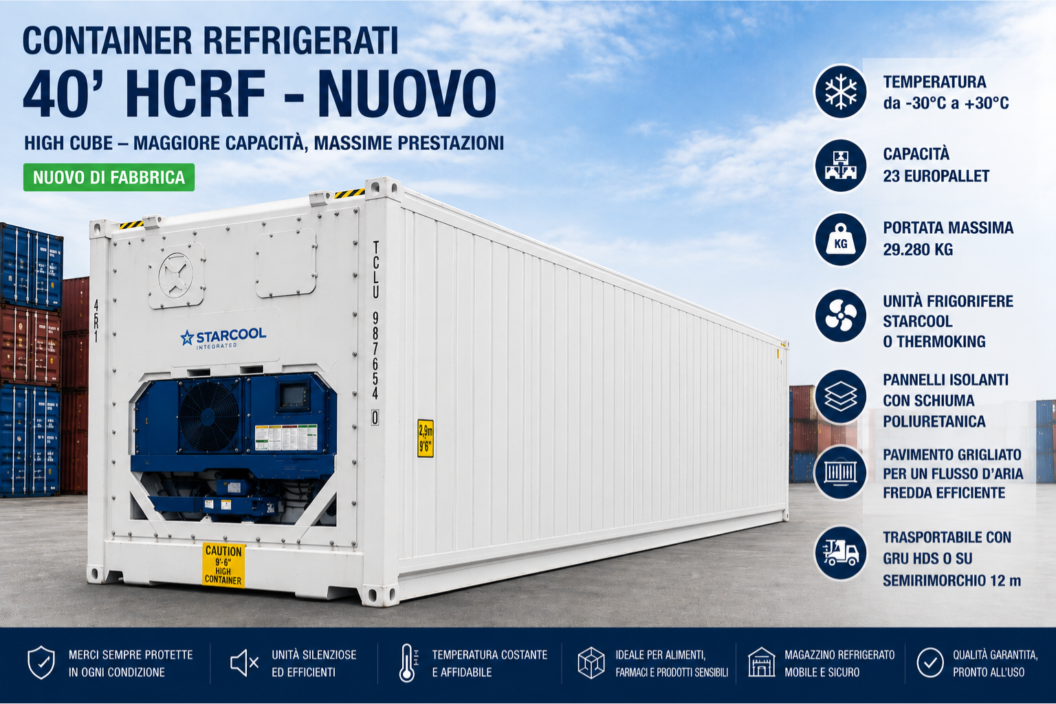container refrigerato professionale