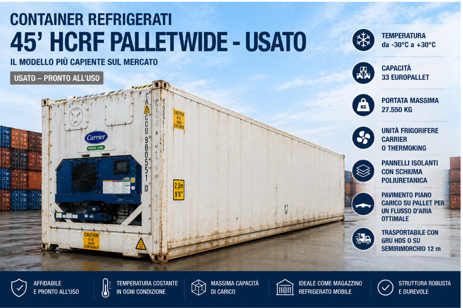 container refrigerato in vendita Italia