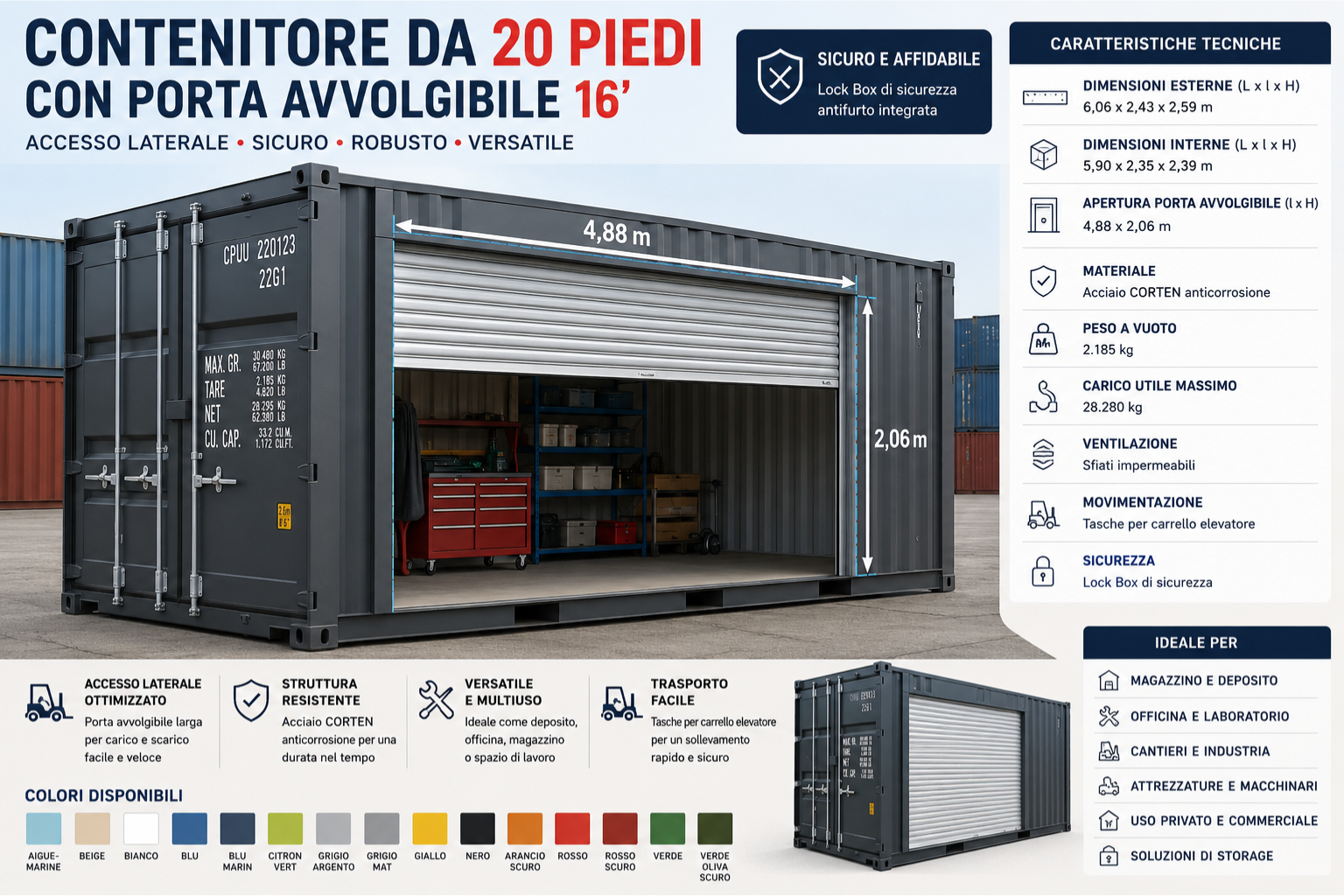 container acciaio corten 